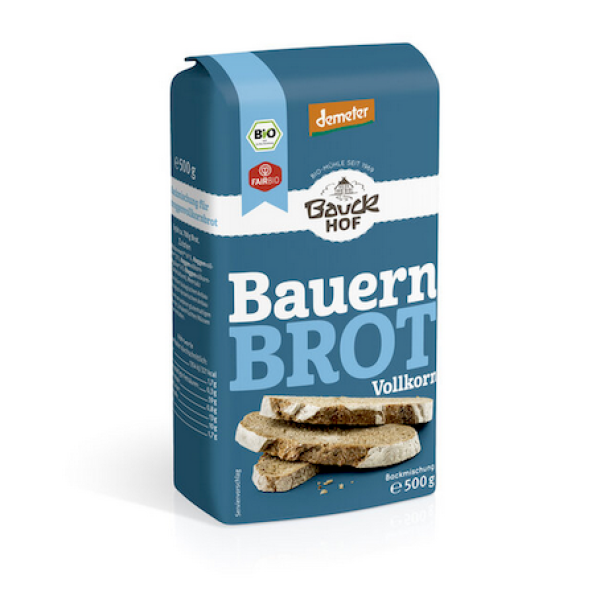 Demeter Bio Vollkorn Bauernbrot Backmischung - vom Bauckhof - Produkt